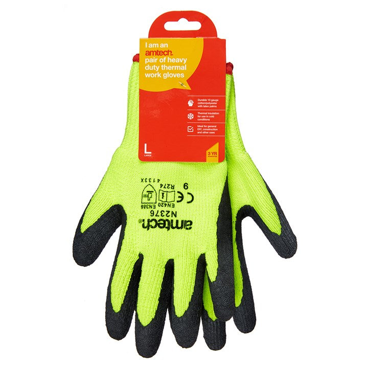 Amtech Large (Size 9) Heavy duty thermal work gloves N2376