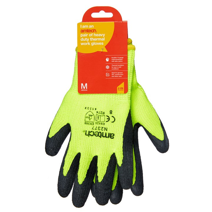 Amtech Medium (Size 8) Heavy duty thermal work gloves N2377