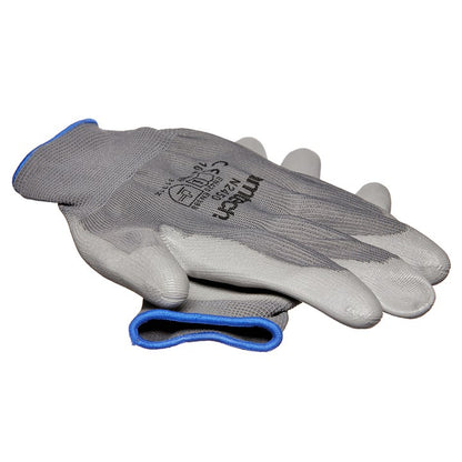 Amtech XL (Size 10) Light duty polyurethane-coated work gloves - grey N2450