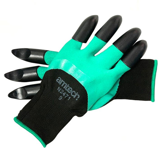 Amtech Large (Size 9) Garden gloves with claws N2471