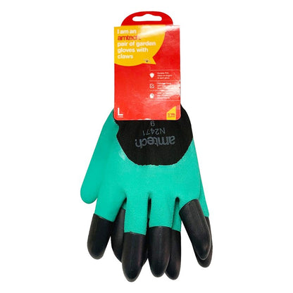 Amtech Large (Size 9) Garden gloves with claws N2471