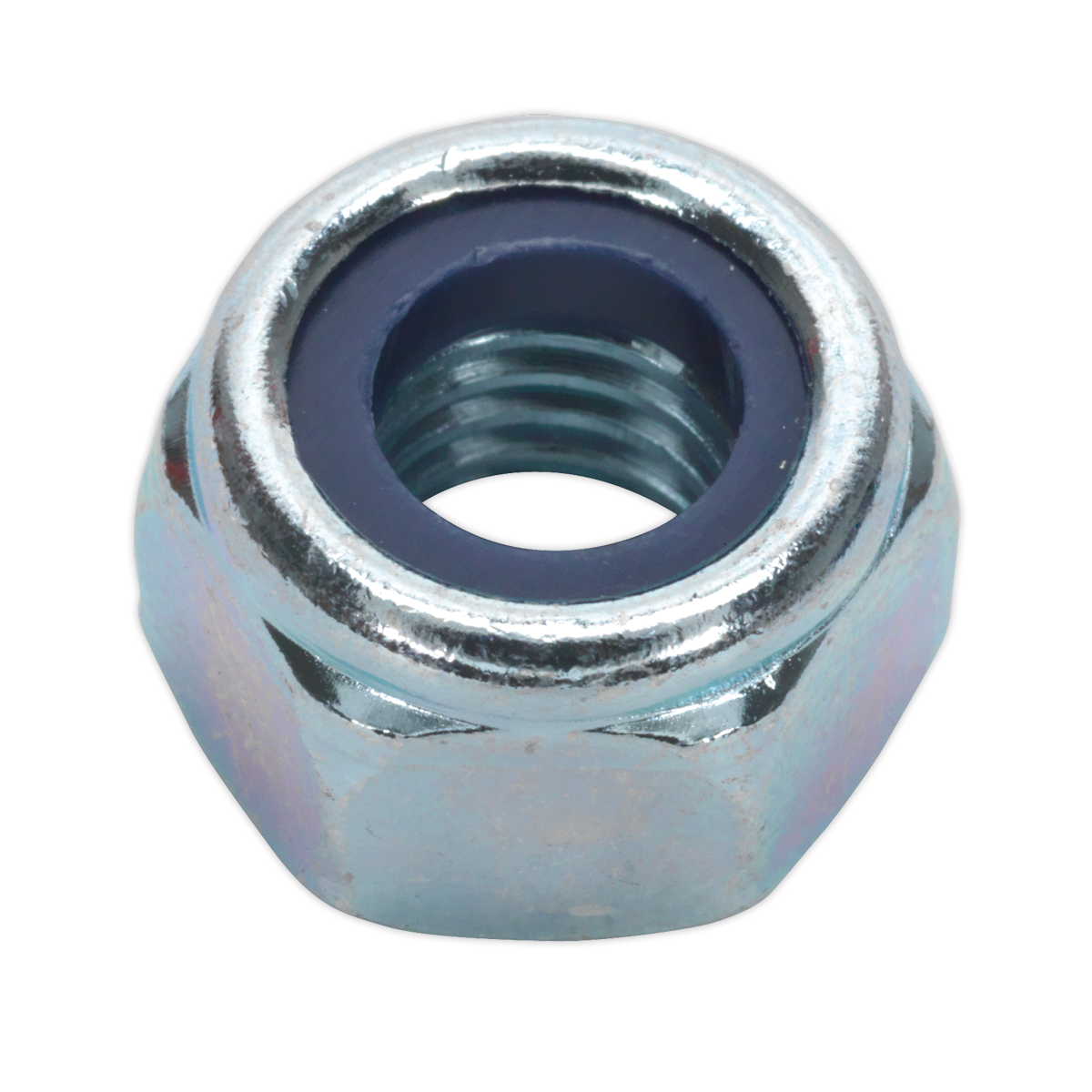 Sealey Zinc Plated Nylon Locknut DIN 982 - M10 - Pack of 100 NLN10