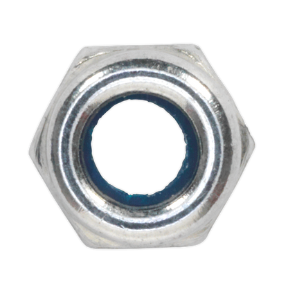 Sealey Zinc Plated Nylon Locknut DIN 982 - M4 - Pack of 100 NLN4