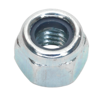 Sealey Zinc Plated Nylon Locknut DIN 982 - M6 - Pack of 100 NLN6