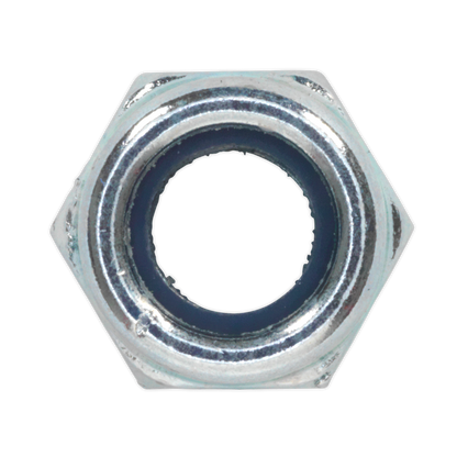 Sealey Zinc Plated Nylon Locknut DIN 982 - M6 - Pack of 100 NLN6