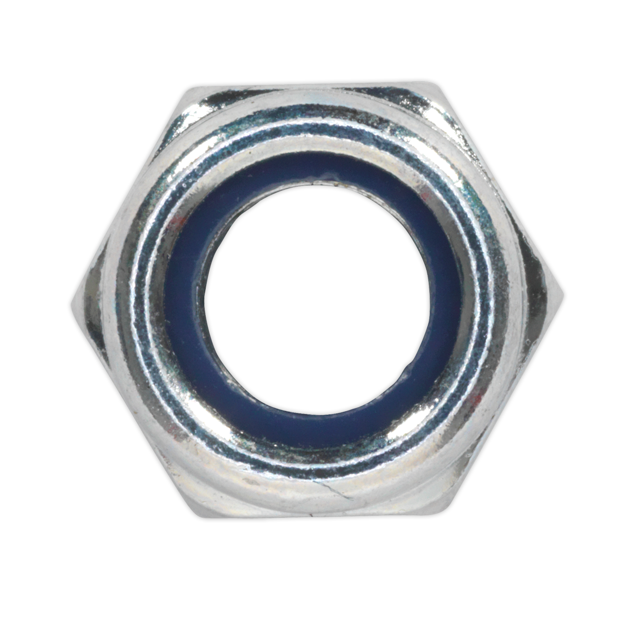 Sealey Zinc Plated Nylon Locknut DIN 982 - M8- Pack of 100 NLN8