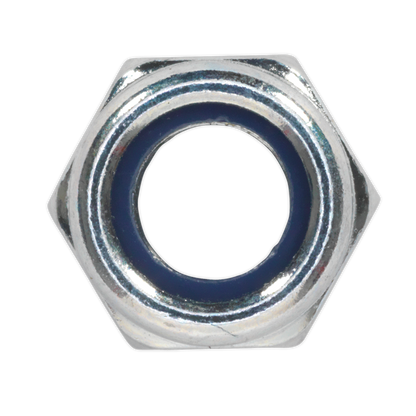 Sealey Zinc Plated Nylon Locknut DIN 982 - M8- Pack of 100 NLN8