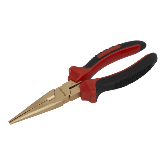 Sealey 200mm Long Nose Pliers - Non-Sparking NS075