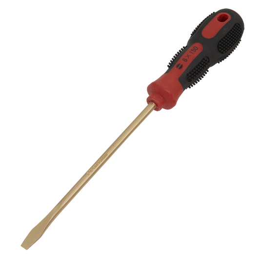 Sealey 6 x 150mm Slotted Screwdriver - Non-Sparking NS094