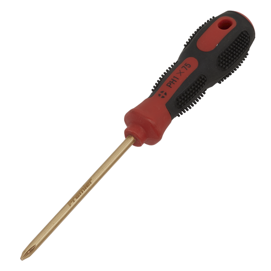 Sealey #1 x 75mm Phillips Screwdriver - Non-Sparking NS096