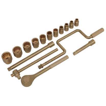 Sealey 17pc 1/2"Sq Drive Socket Set - Non-Sparking NS124