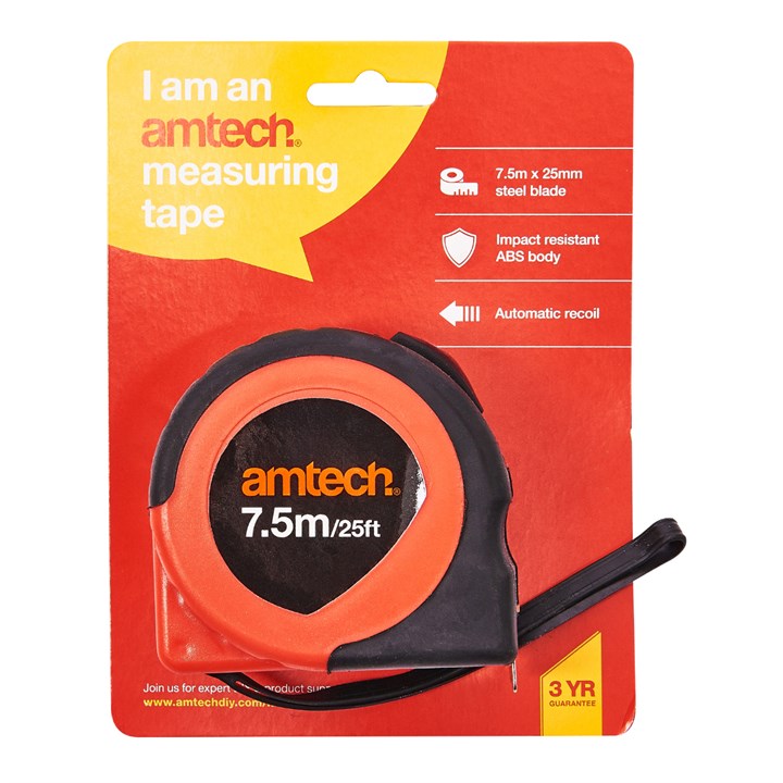 Amtech 7.5m Measuring tape P1250