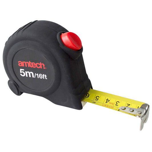 Amtech 5m x 25mm Self-locking measuring tape P1265