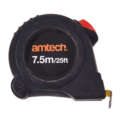 Amtech 7.5m x 25mm Self-locking measuring tape P1270