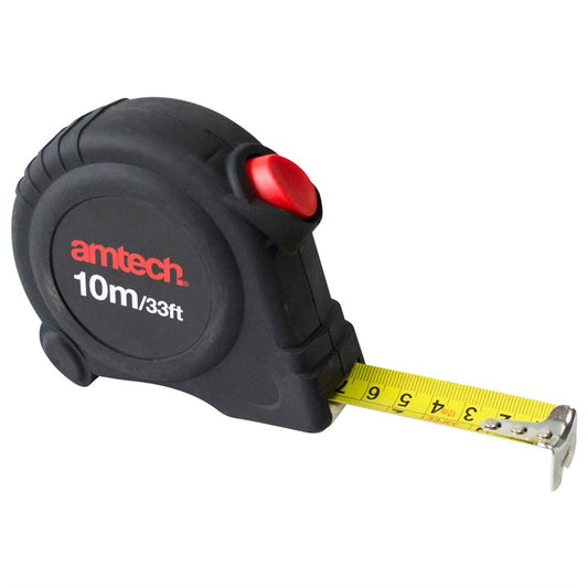 Amtech 10m x 25mm Self-locking measuring tape P1275