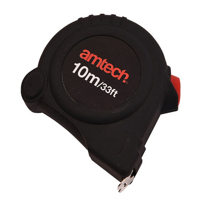 Amtech 10m x 25mm Self-locking measuring tape P1275