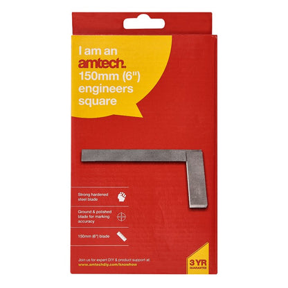 Amtech 150mm (6") Engineer's Square P3800