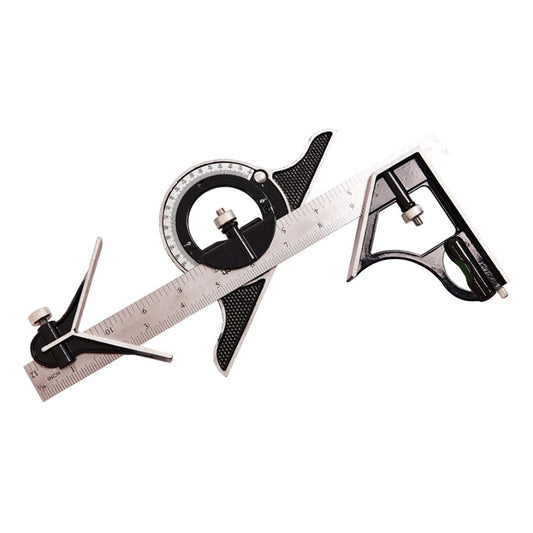 Amtech 300mm (12") combination square and protractor P4010