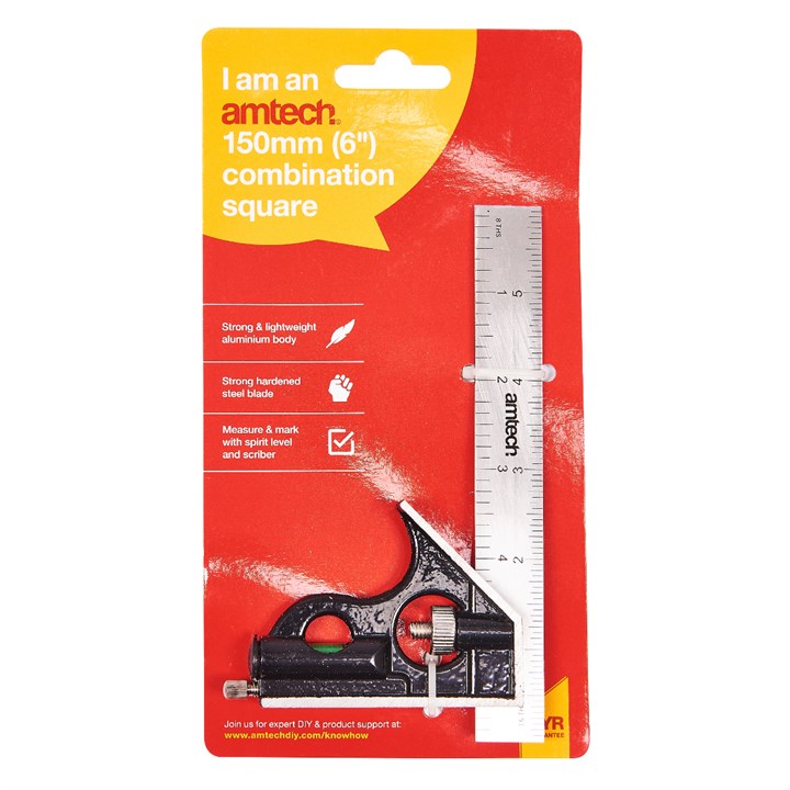 Amtech 150mm (6'') combination square P4020