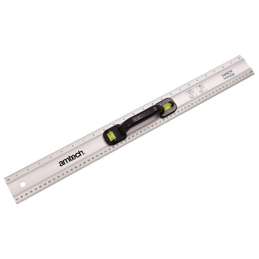 Amtech 600mm (24") Rule with spirit level P4035