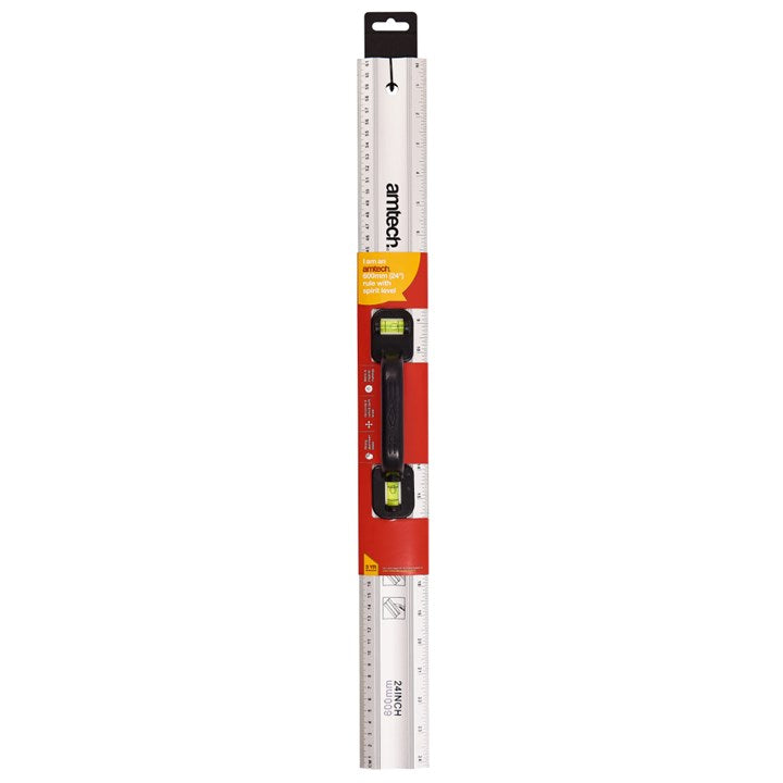 Amtech 600mm (24") Rule with spirit level P4035