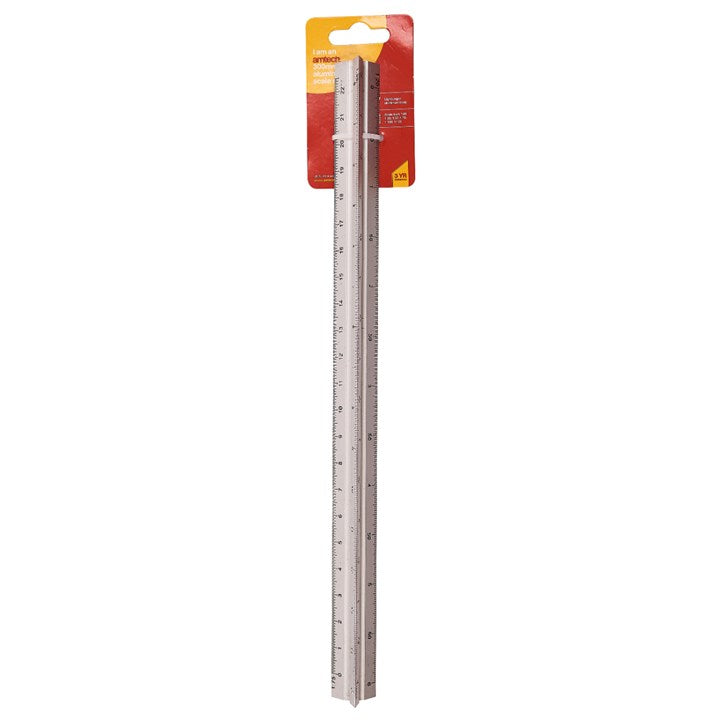 Amtech 300mm (12") Aluminium scale ruler P4985