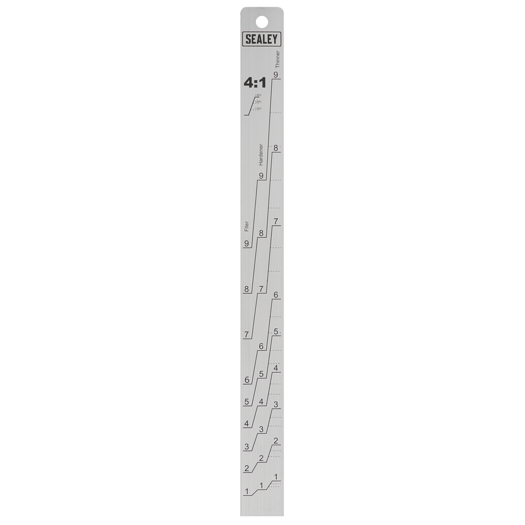 Sealey Aluminium Paint Measuring Stick 2:1/4:1 PA04