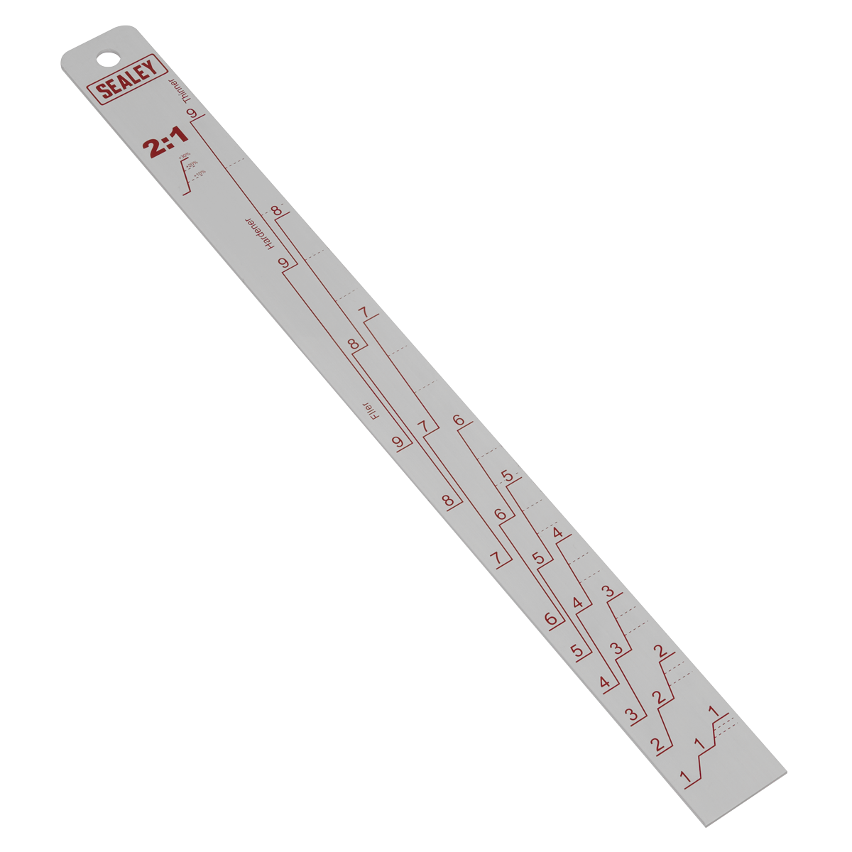 Sealey Aluminium Paint Measuring Stick 2:1/4:1 PA04