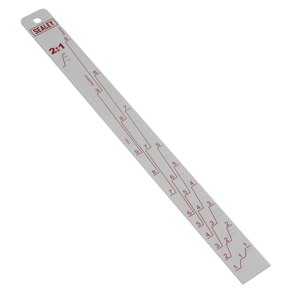 Sealey Aluminium Paint Measuring Stick 2:1/4:1 PA04