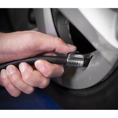 Sealey 1/4"BSP(F) 90° Angled Swivel Tyre Inflator Clip-On Connector PCL6A