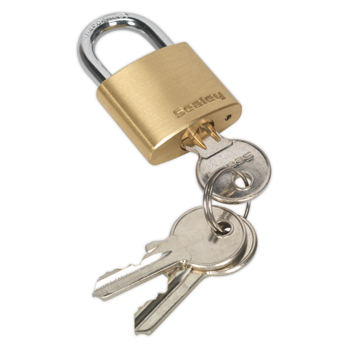 Sealey 30mm Brass Body Padlock PL100