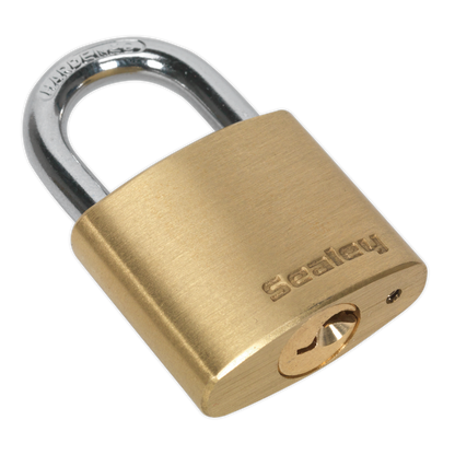Sealey 30mm Brass Body Padlock PL100