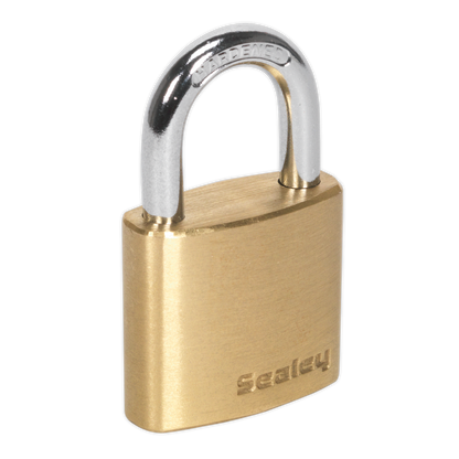 Sealey 30mm Brass Body Padlock PL100