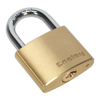 Sealey 40mm Brass Body Padlock PL101