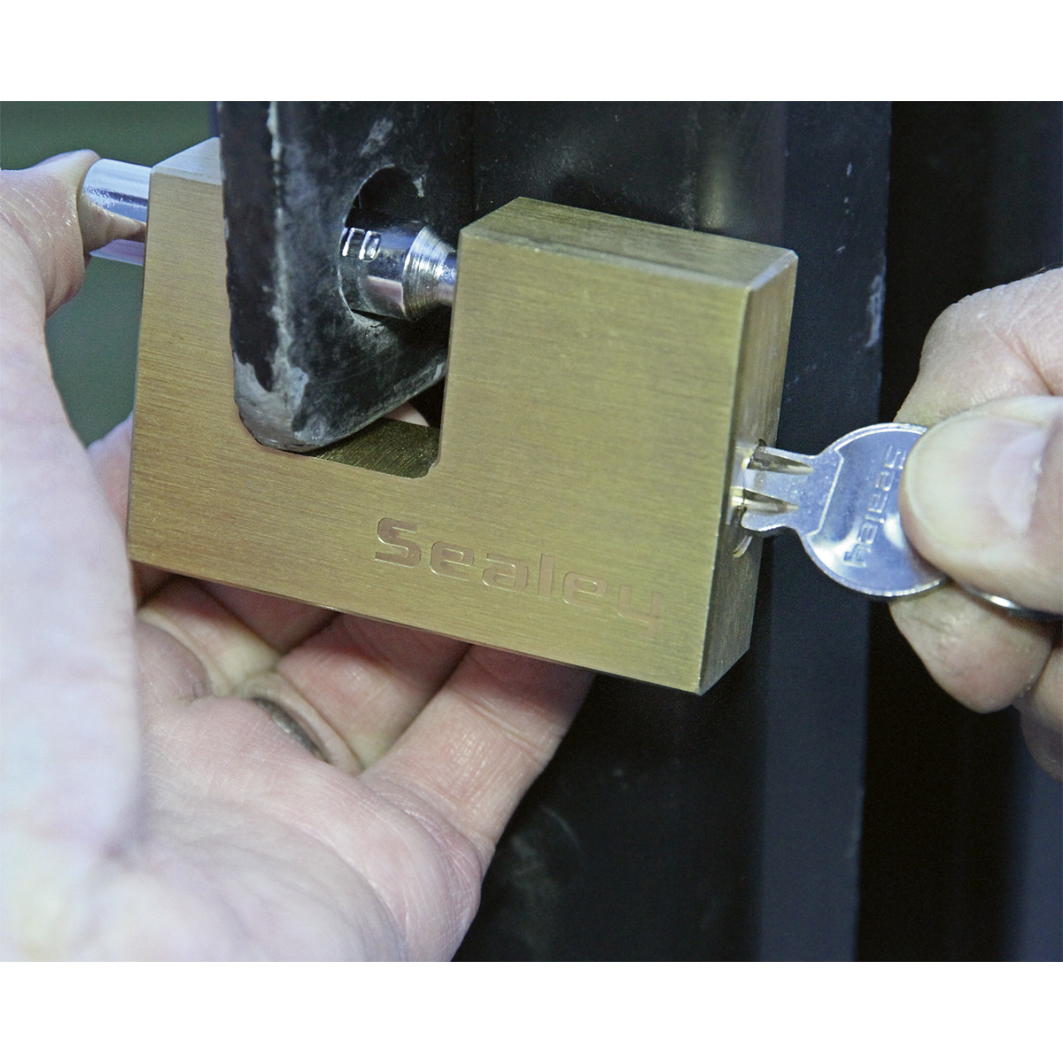 Sealey 60mm Brass Body Shutter Padlock PL108