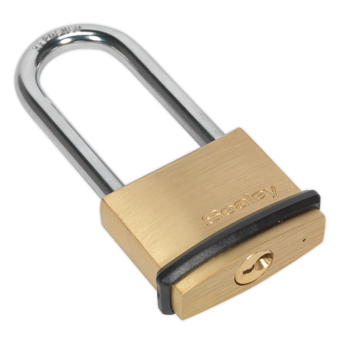 Sealey 40mm Brass Body Long Shackle Padlock PL201L