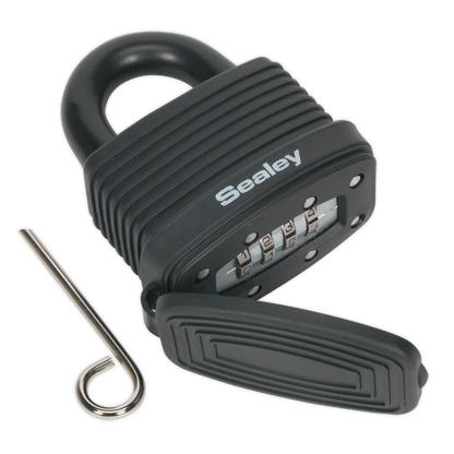 Sealey 48mm Steel Body Weatherproof Combination Padlock PL302CW