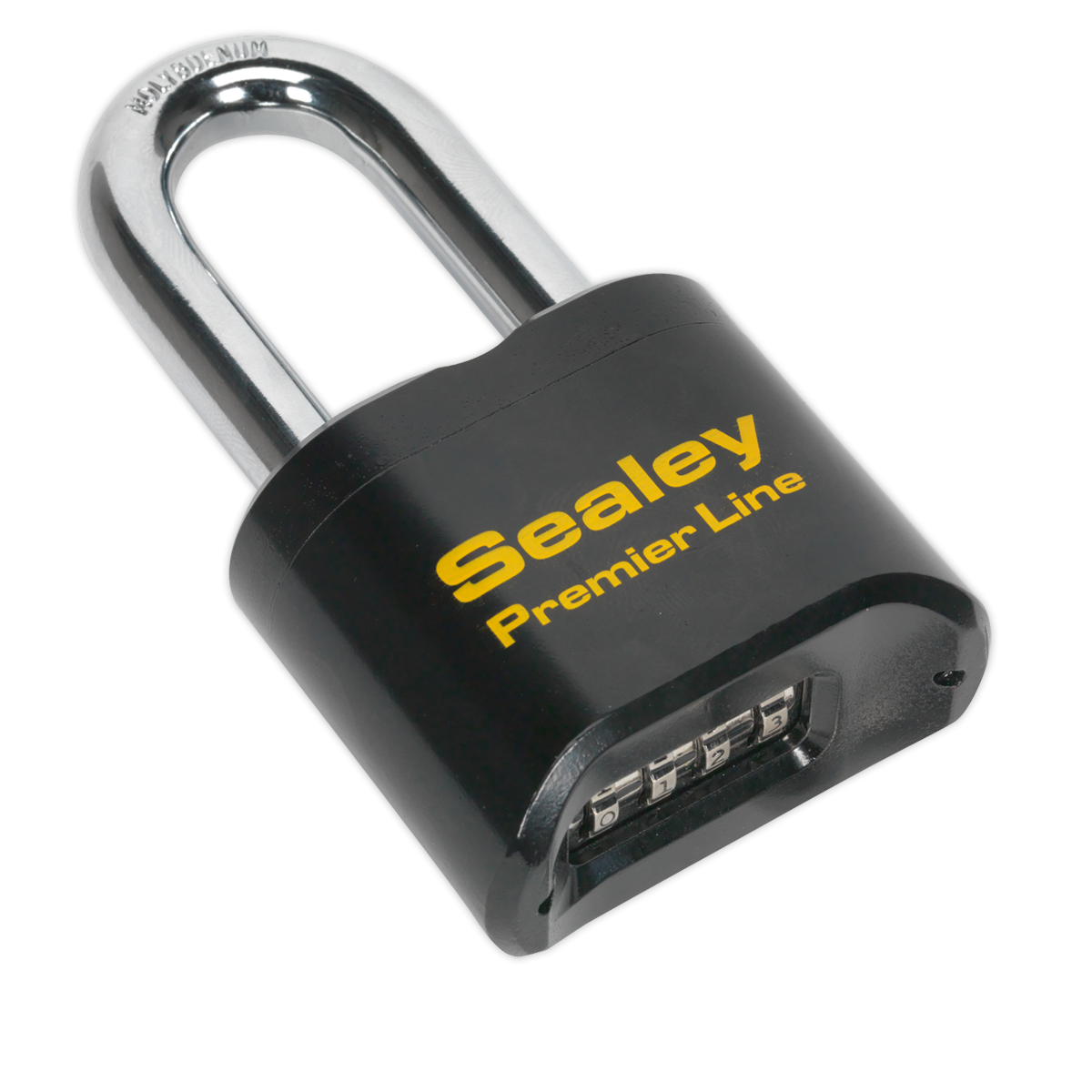 Sealey 62mm Steel Body Combination Padlock Long Shackle PL603L