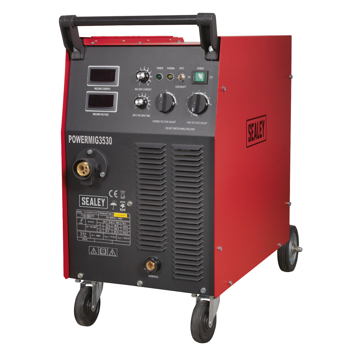 Sealey 300A Professional MIG Welder 415V 3ph with BINZEL® Euro Torch POWERMIG3530