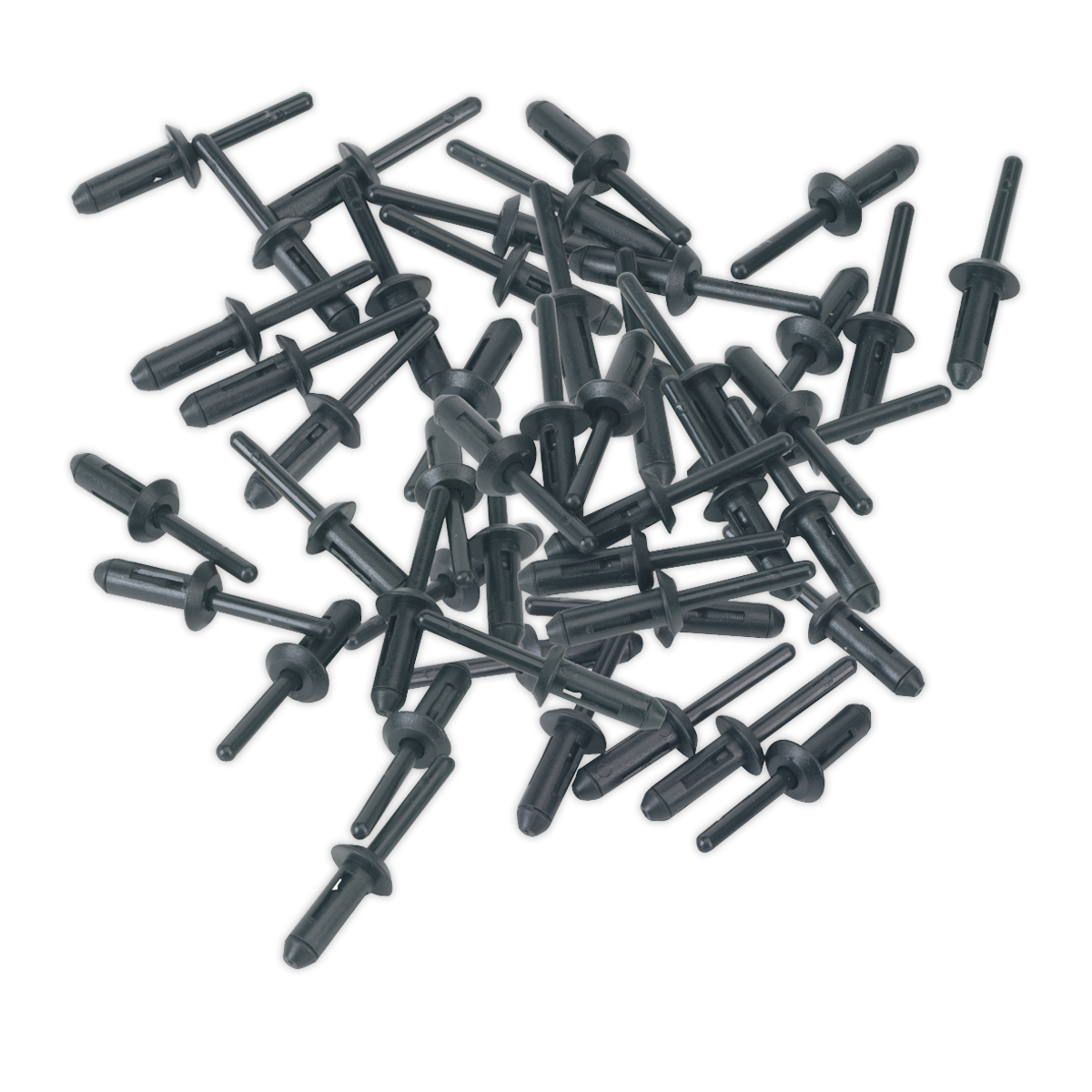 Sealey Ø6.6 x 17.2mm Plastic Rivet - Pack of 50 PR001