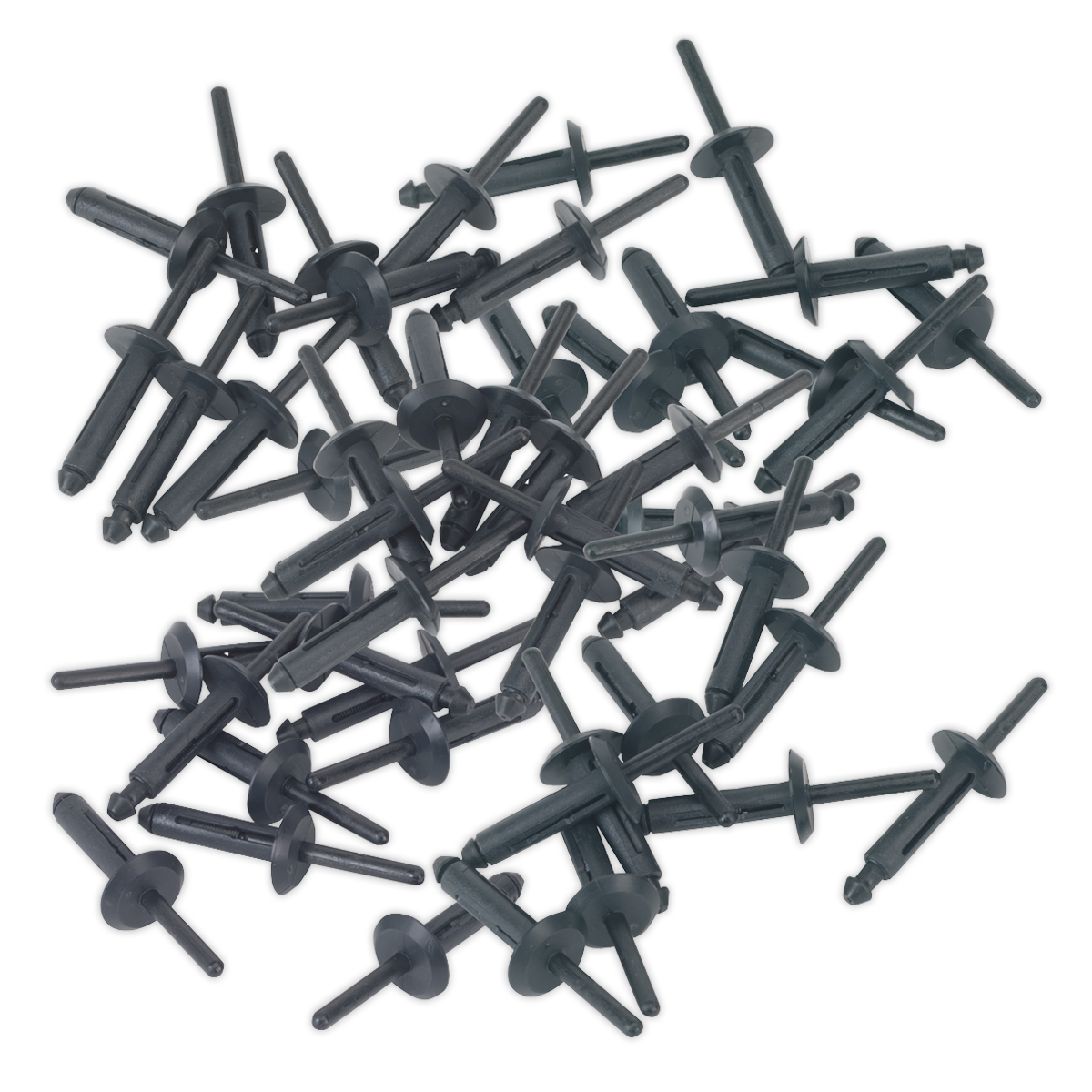 Sealey Ø6.3 x 25.2mm Plastic Rivet - Pack of 50 PR002