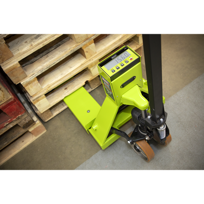 Sealey 1185 x 555mm Pallet Truck with Scales - 2500kg Capacity PT1150SC