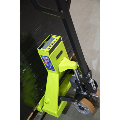 Sealey 1185 x 555mm Pallet Truck with Scales - 2500kg Capacity PT1150SC