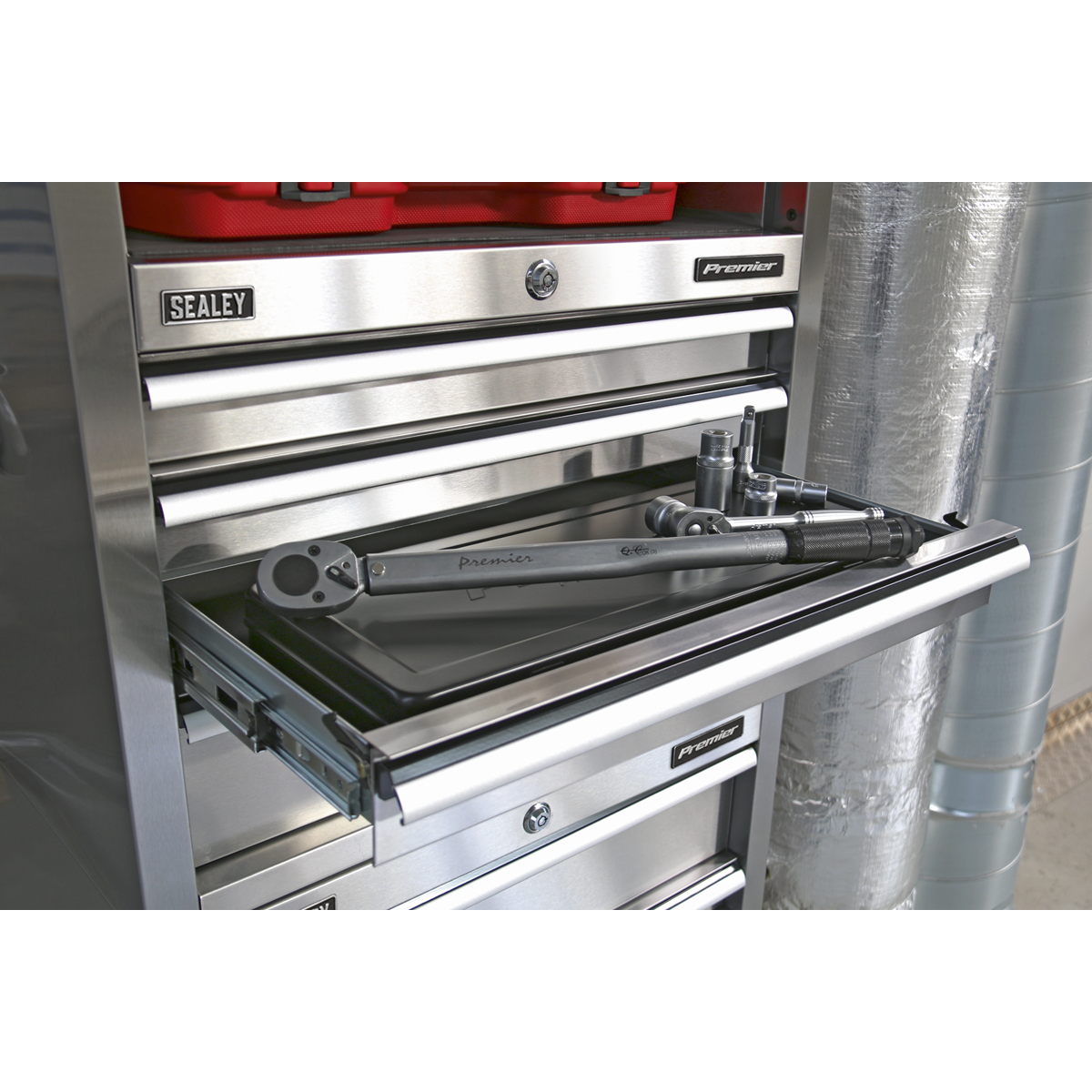 Sealey 4 Drawer 675mm Stainless Steel Heavy-Duty Topchest PTB66004SS