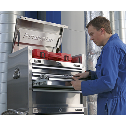 Sealey 4 Drawer 675mm Stainless Steel Heavy-Duty Topchest PTB66004SS