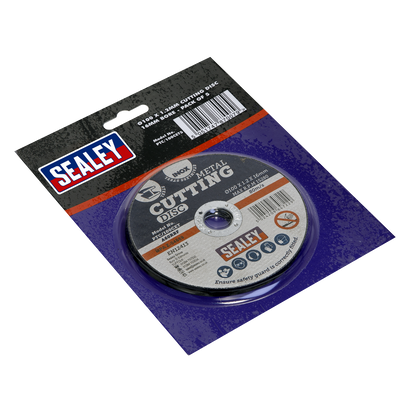 Sealey Ø100 x 1.2mm Cutting Disc 16mm Bore - Pack of 5 PTC/100CET5