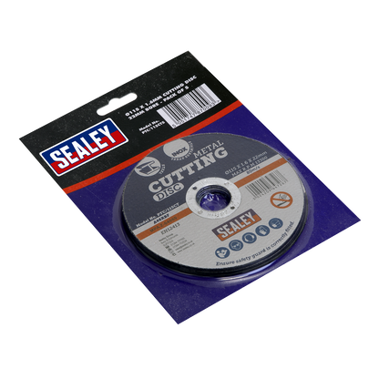 Sealey Ø115 x 1.6mm Cutting Disc 22mm Bore - Pack of 5 PTC/115CT5