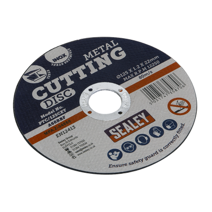 Sealey Ø125 x 1.2mm Cutting Disc 22mm Bore PTC/125CET