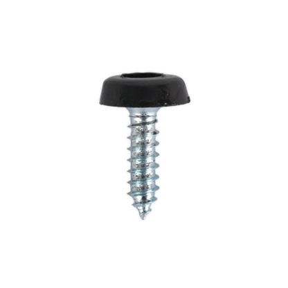 Sealey 4.8 x 18mm Black Numberplate Screw - Pack of 50 PTNP3