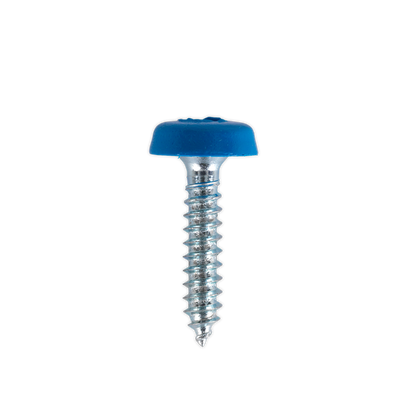 Sealey 4.8 x 24mm Blue Numberplate Screw - Pack of 50 PTNP8